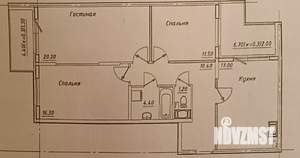 3-к квартира, вторичка, 83м2, 6/14 этаж