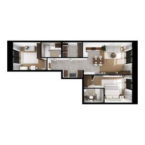 2-к квартира, вторичка, 73м2, 5/9 этаж