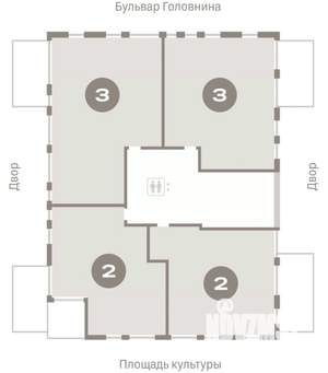 2-к квартира, вторичка, 115м2, 2/10 этаж