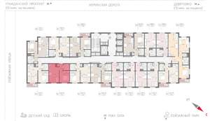 1-к квартира, вторичка, 32м2, 19/24 этаж