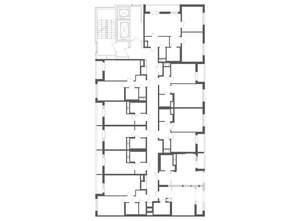 2-к квартира, строящийся дом, 56м2, 5/12 этаж