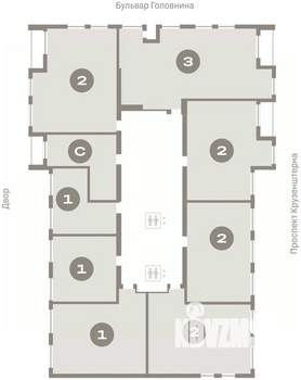 3-к квартира, вторичка, 107м2, 9/16 этаж