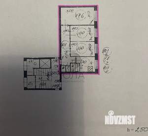 3-к квартира, вторичка, 58м2, 1/9 этаж