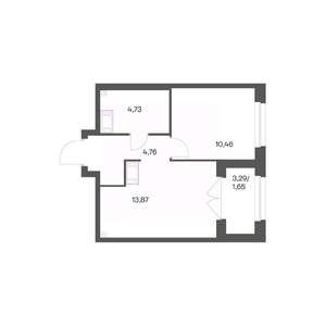 1-к квартира, вторичка, 35м2, 15/24 этаж