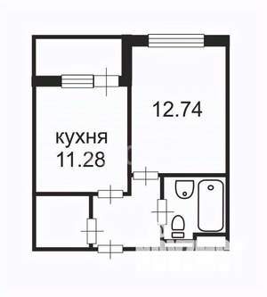 1-к квартира, вторичка, 37м2, 11/24 этаж