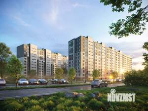 1-к квартира, строящийся дом, 43м2, 8/12 этаж