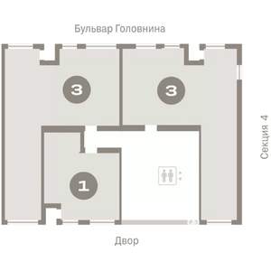 3-к квартира, вторичка, 94м2, 5/8 этаж
