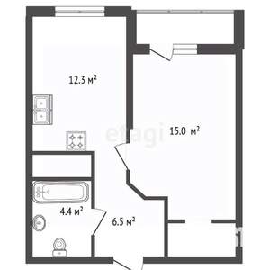 1-к квартира, вторичка, 38м2, 23/29 этаж