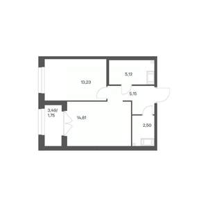 1-к квартира, вторичка, 43м2, 3/24 этаж