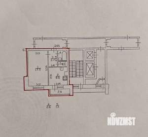 1-к квартира, вторичка, 33м2, 7/14 этаж