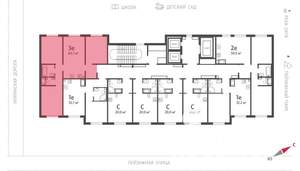 3-к квартира, вторичка, 64м2, 10/19 этаж