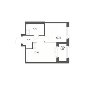 1-к квартира, вторичка, 35м2, 3/24 этаж