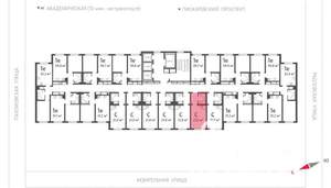 Студия квартира, вторичка, 21м2, 16/25 этаж