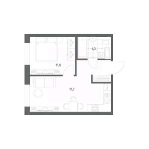 1-к квартира, вторичка, 37м2, 12/12 этаж