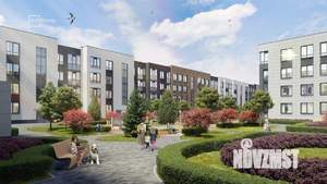 1-к квартира, вторичка, 35м2, 1/4 этаж