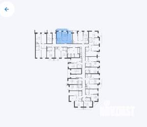 2-к квартира, вторичка, 51м2, 21/25 этаж