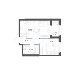 1-к квартира, вторичка, 37м2, 3/24 этаж