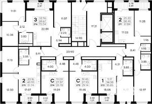 2-к квартира, вторичка, 52м2, 15/15 этаж