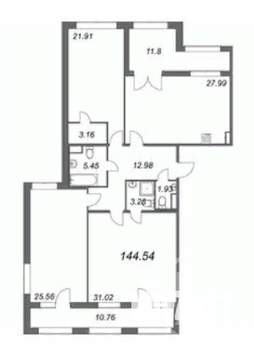 3-к квартира, вторичка, 145м2, 6/8 этаж