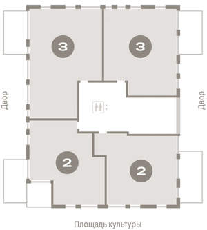 2-к квартира, вторичка, 121м2, 2/16 этаж