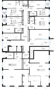1-к квартира, вторичка, 36м2, 1/15 этаж