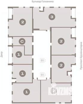 3-к квартира, вторичка, 107м2, 11/16 этаж