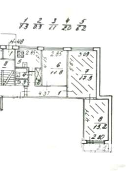 3-к квартира, вторичка, 59м2, 1/9 этаж