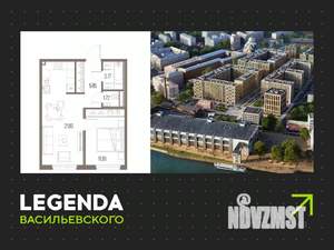 1-к квартира, строящийся дом, 45м2, 2/10 этаж