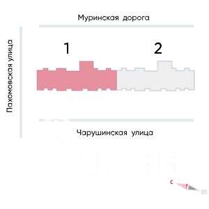 1-к квартира, строящийся дом, 31м2, 13/24 этаж