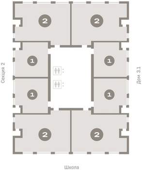 1-к квартира, вторичка, 41м2, 5/16 этаж