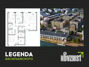3-к квартира, строящийся дом, 103м2, 9/10 этаж
