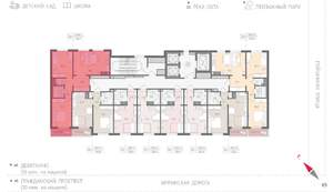 2-к квартира, вторичка, 57м2, 13/25 этаж