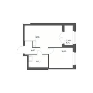 1-к квартира, вторичка, 37м2, 5/24 этаж