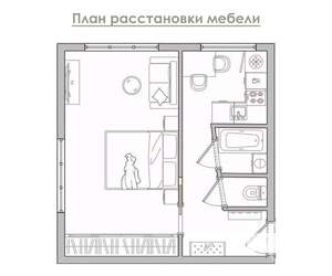 1-к квартира, вторичка, 32м2, 1/5 этаж