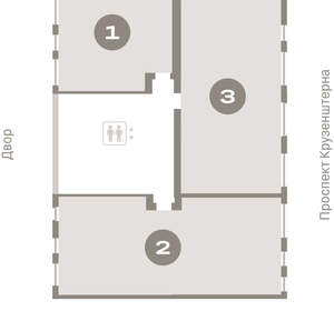 1-к квартира, вторичка, 83м2, 7/17 этаж