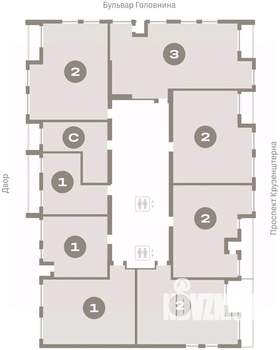 3-к квартира, вторичка, 107м2, 5/16 этаж