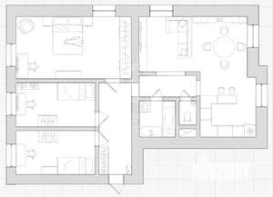 3-к квартира, вторичка, 83м2, 4/4 этаж