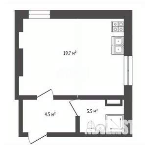Студия квартира, вторичка, 28м2, 2/4 этаж