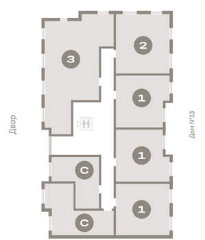1-к квартира, вторичка, 36м2, 3/9 этаж