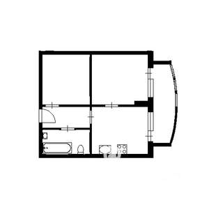 2-к квартира, вторичка, 53м2, 13/22 этаж