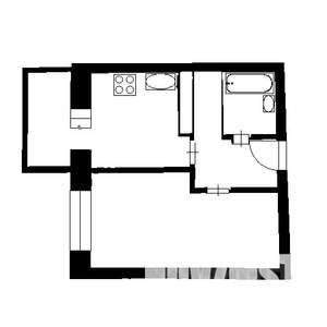1-к квартира, вторичка, 40м2, 6/20 этаж