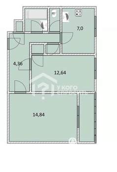2-к квартира, вторичка, 48м2, 7/7 этаж