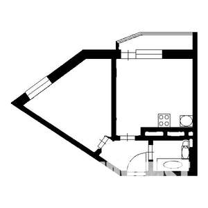 1-к квартира, вторичка, 35м2, 12/26 этаж