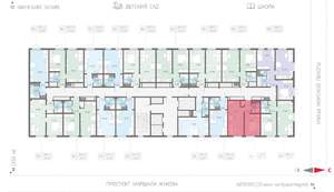 1-к квартира, вторичка, 35м2, 20/23 этаж