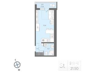 Студия квартира, вторичка, 22м2, 5/21 этаж